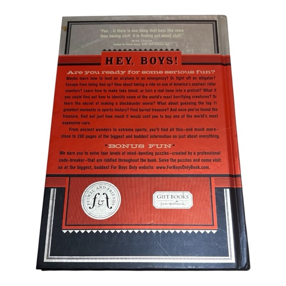 For Boys Only Hardcover Book - Picture 2 of 3